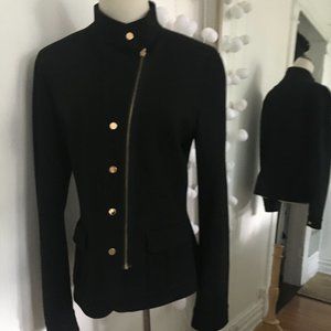 ELI TAHARI  BLACK JACKET WITH ZIPPER